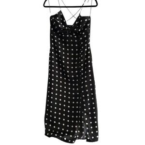 Brave Soul London Polka Dot Slip Dress - Size S